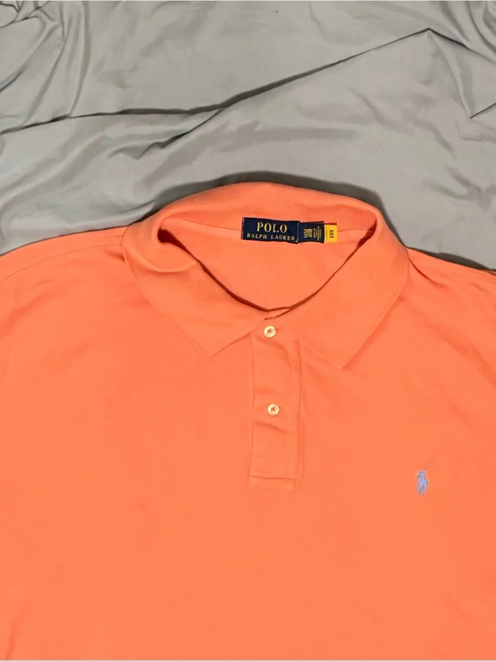Ralph Lauren Polo Short-Sleeve Shirts in Coral Orange & Black